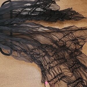 RARE - Romeo Gigli Black Scarf- Vintage